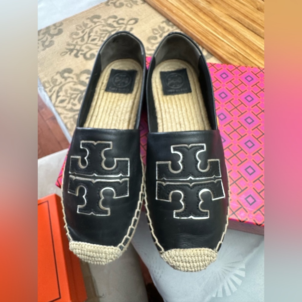 Tory Burch Leather Espadrilles